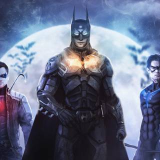Batman and Nightwing wallpaper