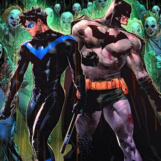 Batman and Nightwing wallpaper