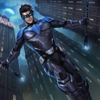 Batman and Nightwing wallpaper