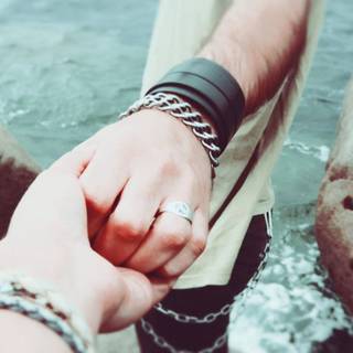 People holding hands wallpaper