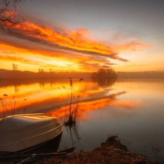 Orange landscape wallpaper