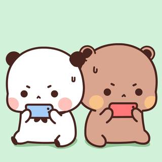 Chibi bear wallpaper