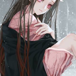 Sad Nezuko wallpaper