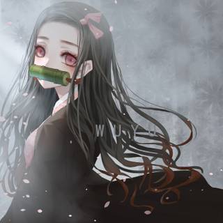 Sad Nezuko wallpaper