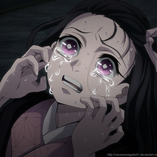 Sad Nezuko wallpaper