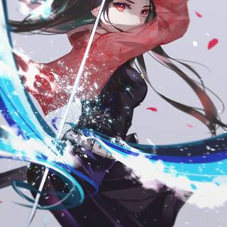 Sad Nezuko wallpaper