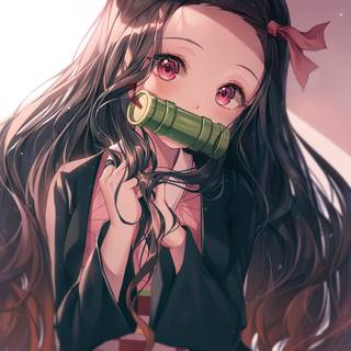 Sad Nezuko wallpaper
