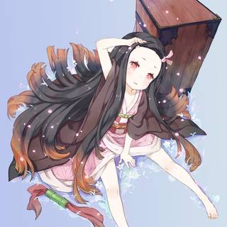 Sad Nezuko wallpaper