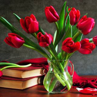 Spring flower book wallpaper