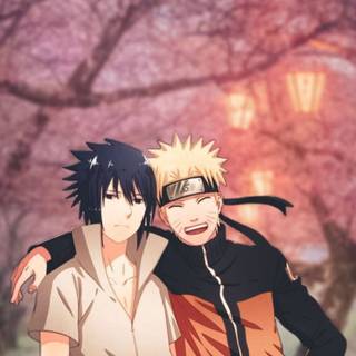 Naruto and Sasuke iPhone wallpaper