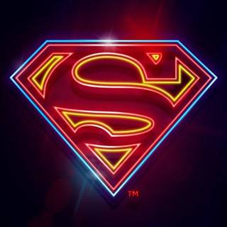 Neon Superman wallpaper