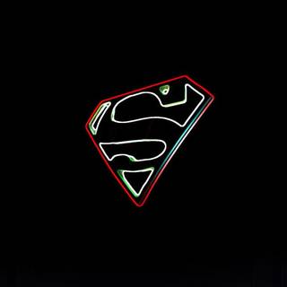 Neon Superman wallpaper