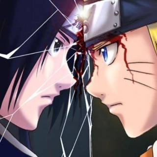 Naruto and Sasuke iPhone wallpaper