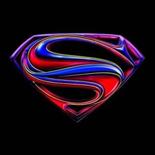 Neon Superman wallpaper