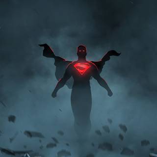 Neon Superman wallpaper