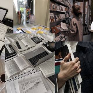 Laptop study wallpaper