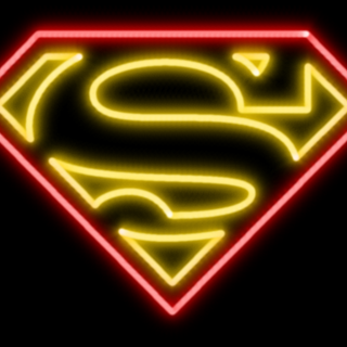 Neon Superman wallpaper