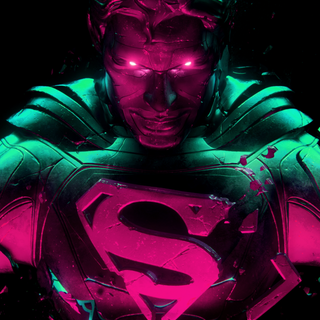 Neon Superman wallpaper