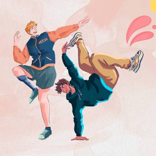 Minimalist dancer wallpaper