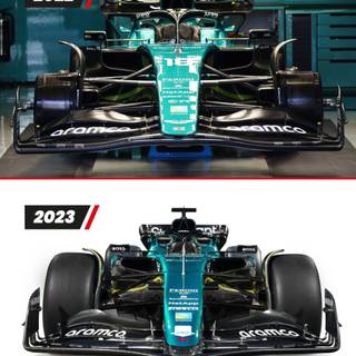 Aston Martin 2023 F1 car iPhone HD wallpaper