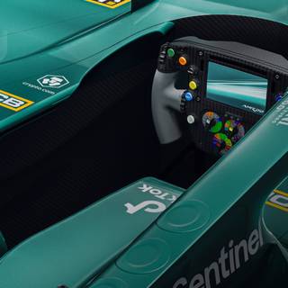 Aston Martin 2023 F1 car iPhone HD wallpaper