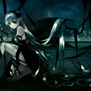 Dark anime girls PC wallpaper