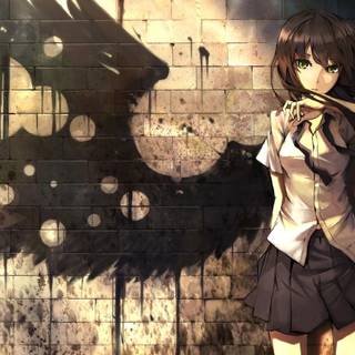 Dark anime girls PC wallpaper