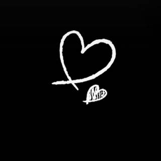 Simple heart aesthetic wallpaper