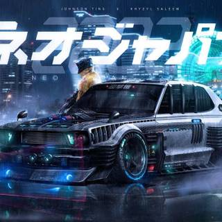 Car racing aesthetic wallpaper