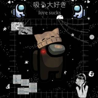 Dark aesthetic cute objects wallpaper