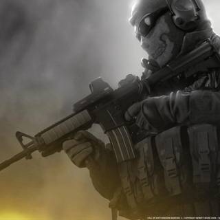 COD MW2 ghost wallpaper