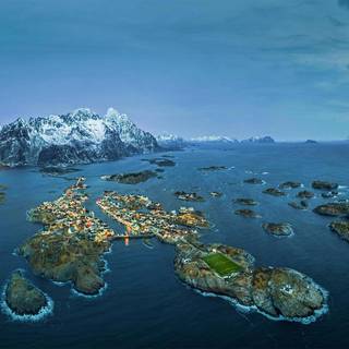 Henningsvaer wallpaper