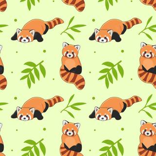 Kawaii red panda wallpaper