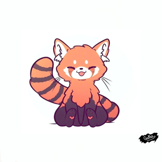 Kawaii red panda wallpaper