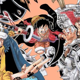 One Piece manga panels wallpaper