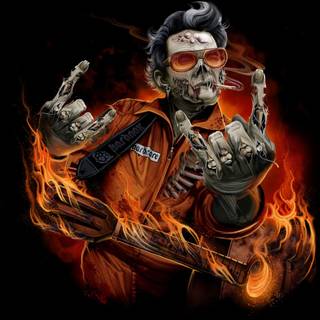 Skull rock wallpaper