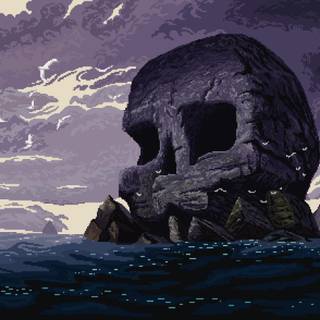 Skull rock wallpaper