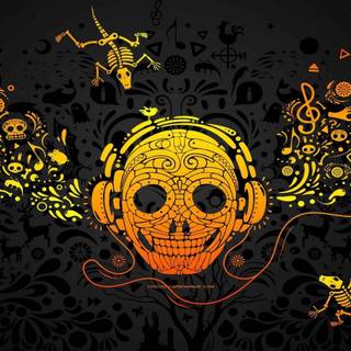Skull rock wallpaper
