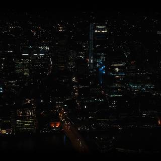 Aesthetic night city desktop wallpaper