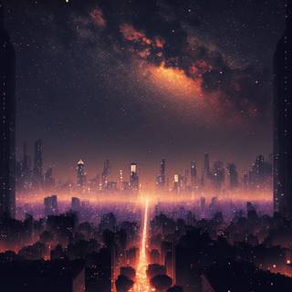 Aesthetic evening wallpaper