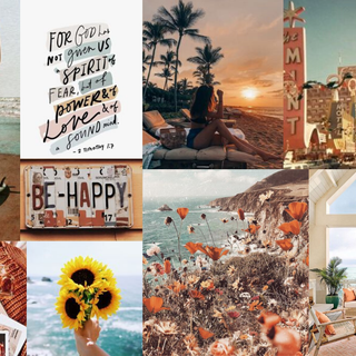 Aesthetic warm desktop wallpaper