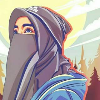Anime Muslim girl wallpaper