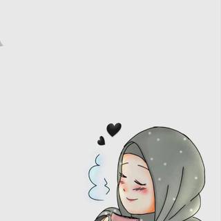 Anime Muslim girl wallpaper