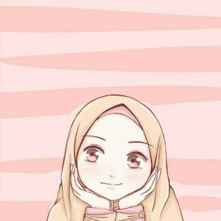 Anime Muslim girl wallpaper