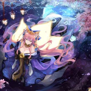 Anime flower banner wallpaper