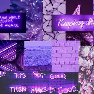 Purple retro PC wallpaper