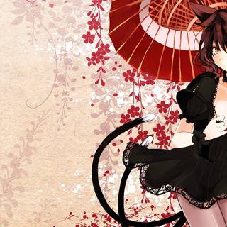 Anime flower banner wallpaper