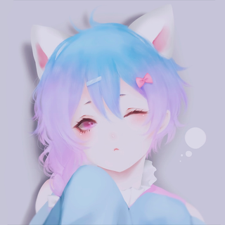 Purple and blue girl anime wallpaper