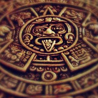 Mayan sculptures wallpaper