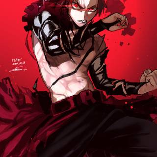 Angry Kirishima wallpaper